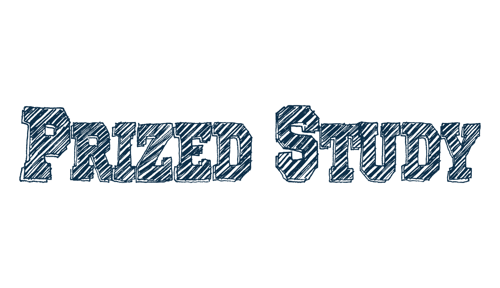 Prized Study, old school font preview