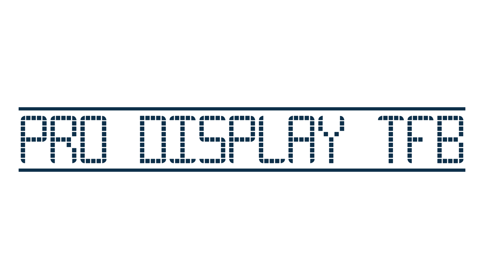 Pro Display TFB, lcd font preview
