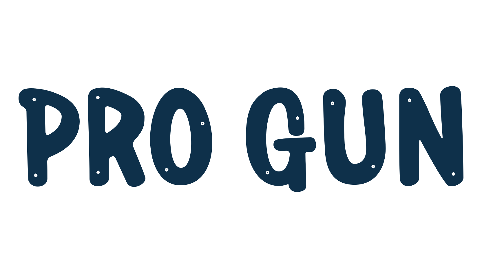 Pro Gun, fancy various decorative font preview
