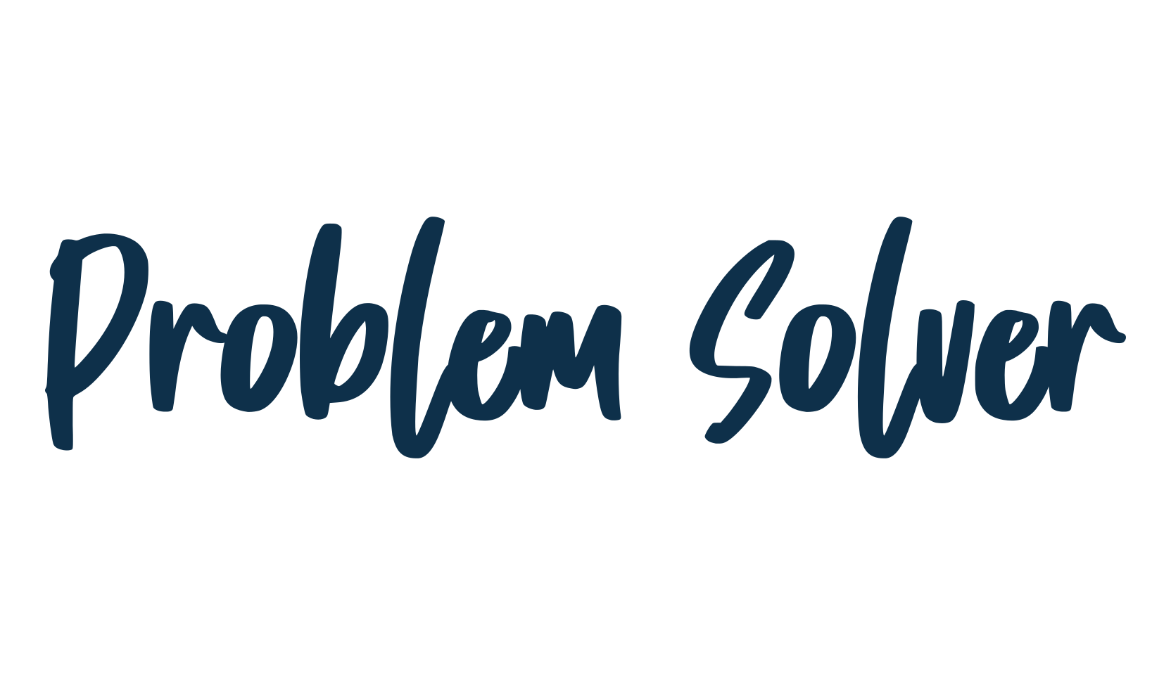 Problem Solver, handwriting font preview
