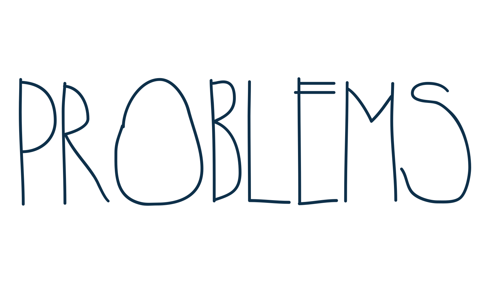 Problems (problems2), handwriting font preview