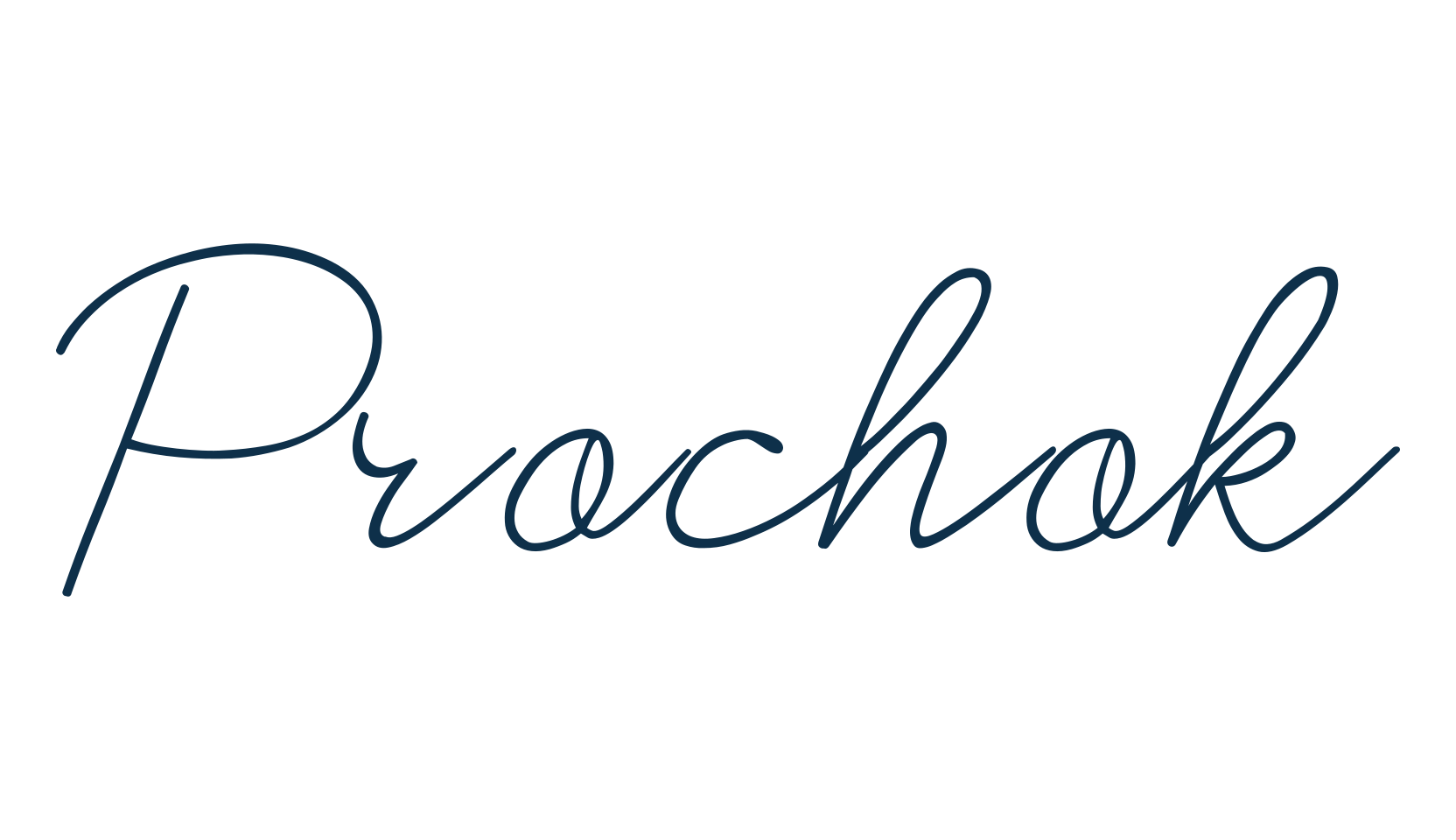 Prochok, handwriting font preview