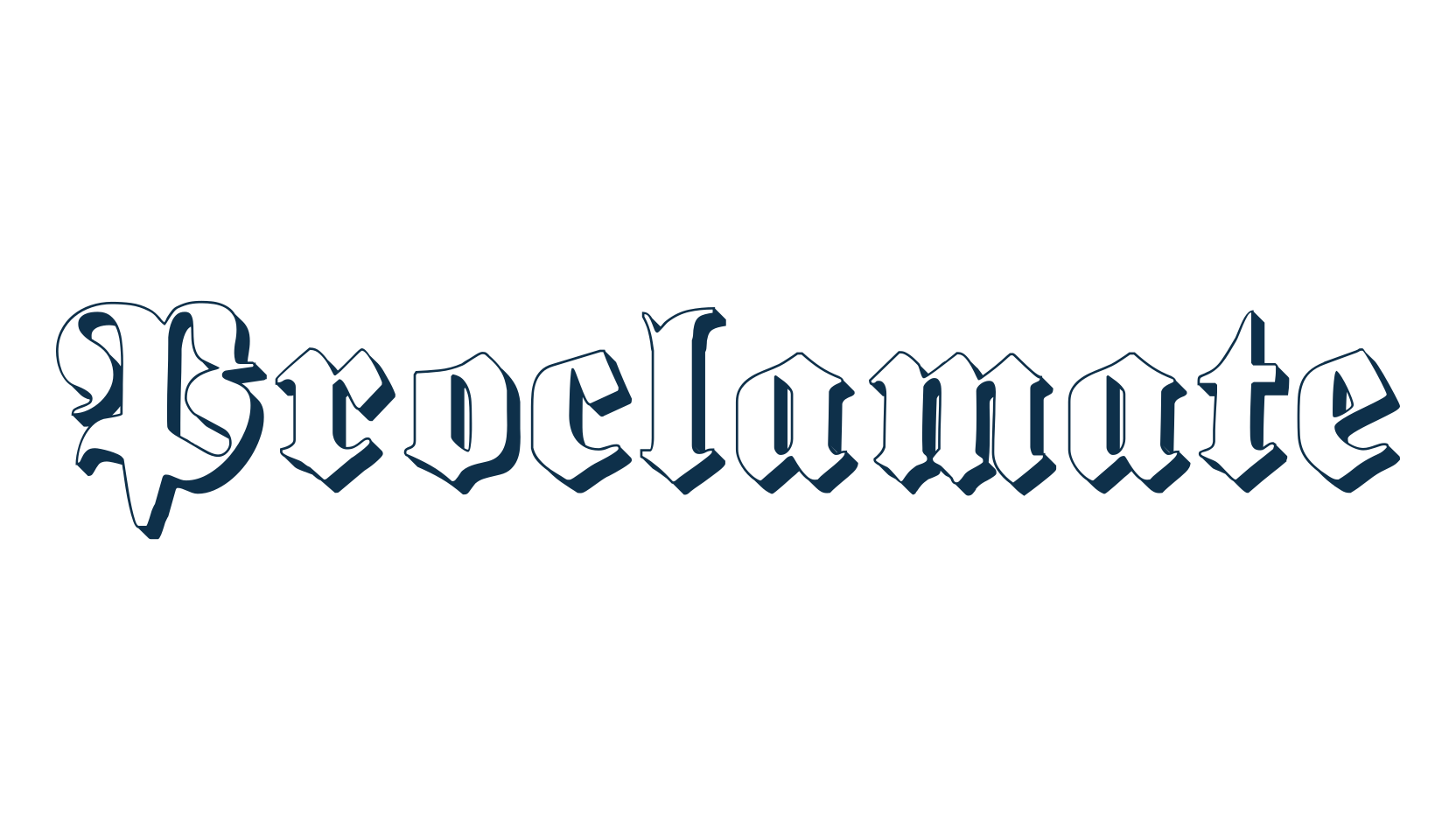 Proclamate, medieval font preview