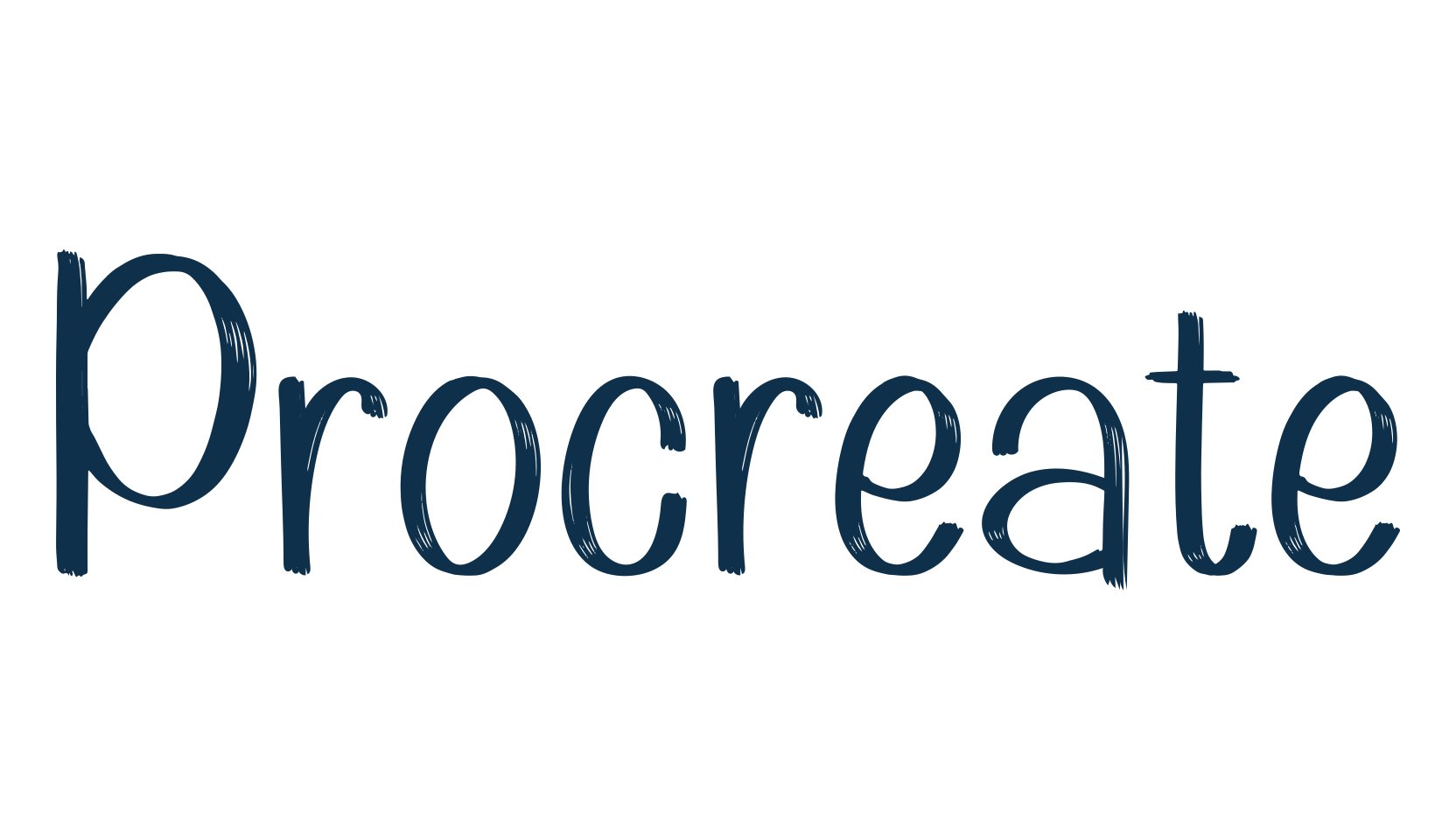 Procreate (procreate-2), brush font preview