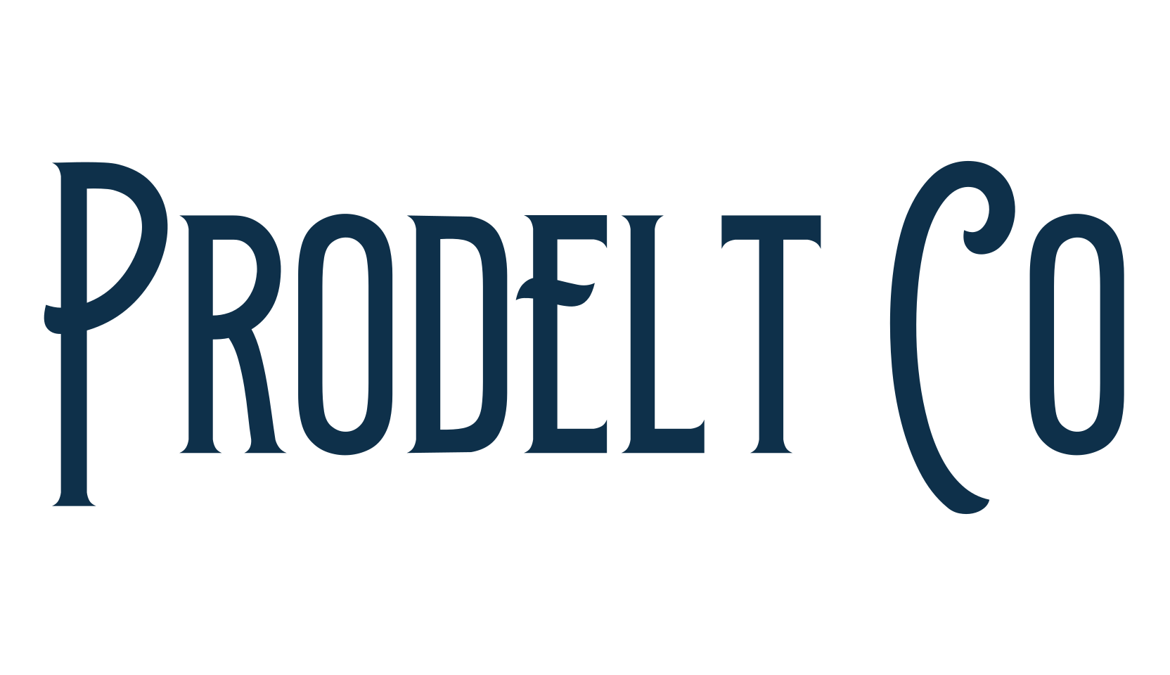 Prodelt Co, retro font preview