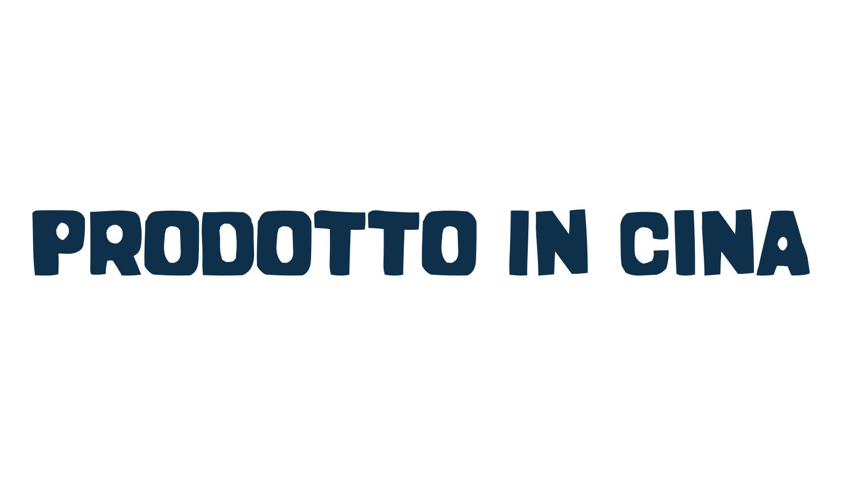 Prodotto In Cina, eroded font preview