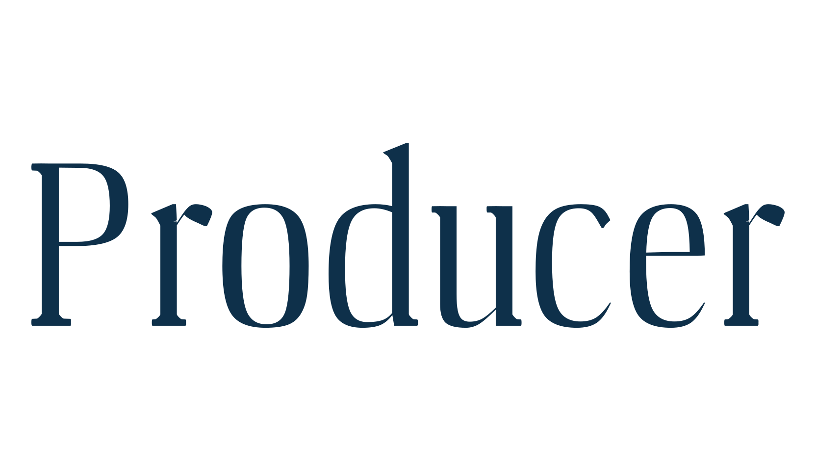 Producer, basic serif font preview