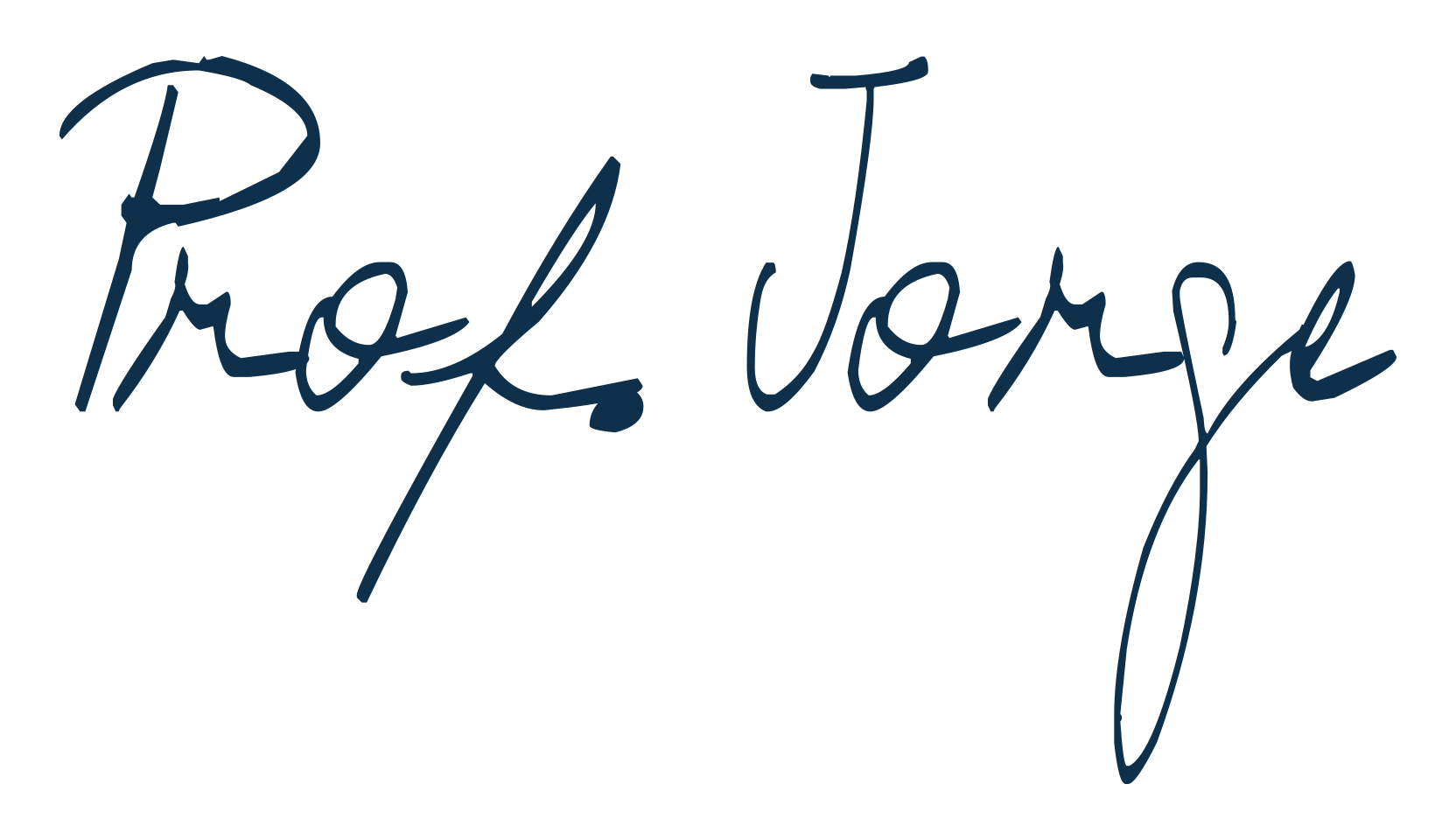 Prof. Jorge, handwriting font preview