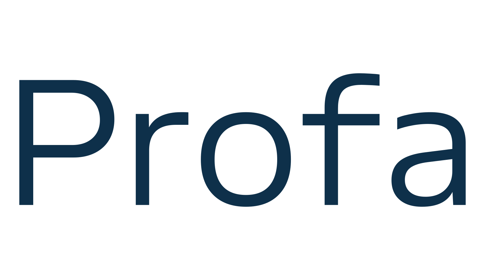 Profa, sans serif font preview