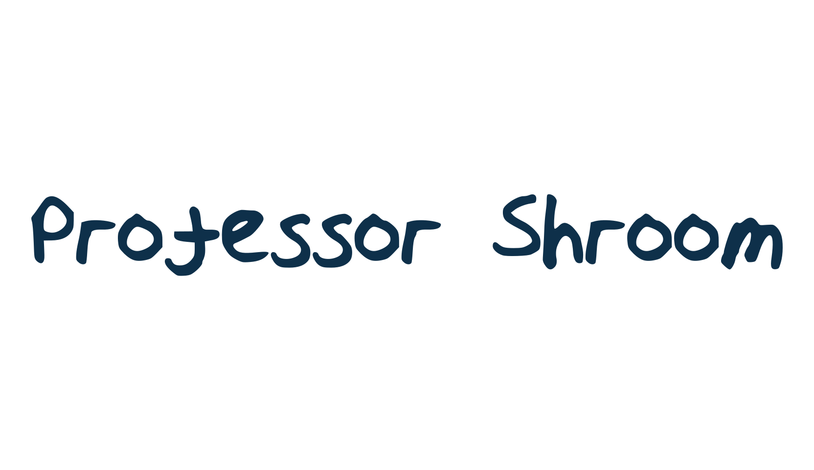 Professor Shroom, handwriting font preview