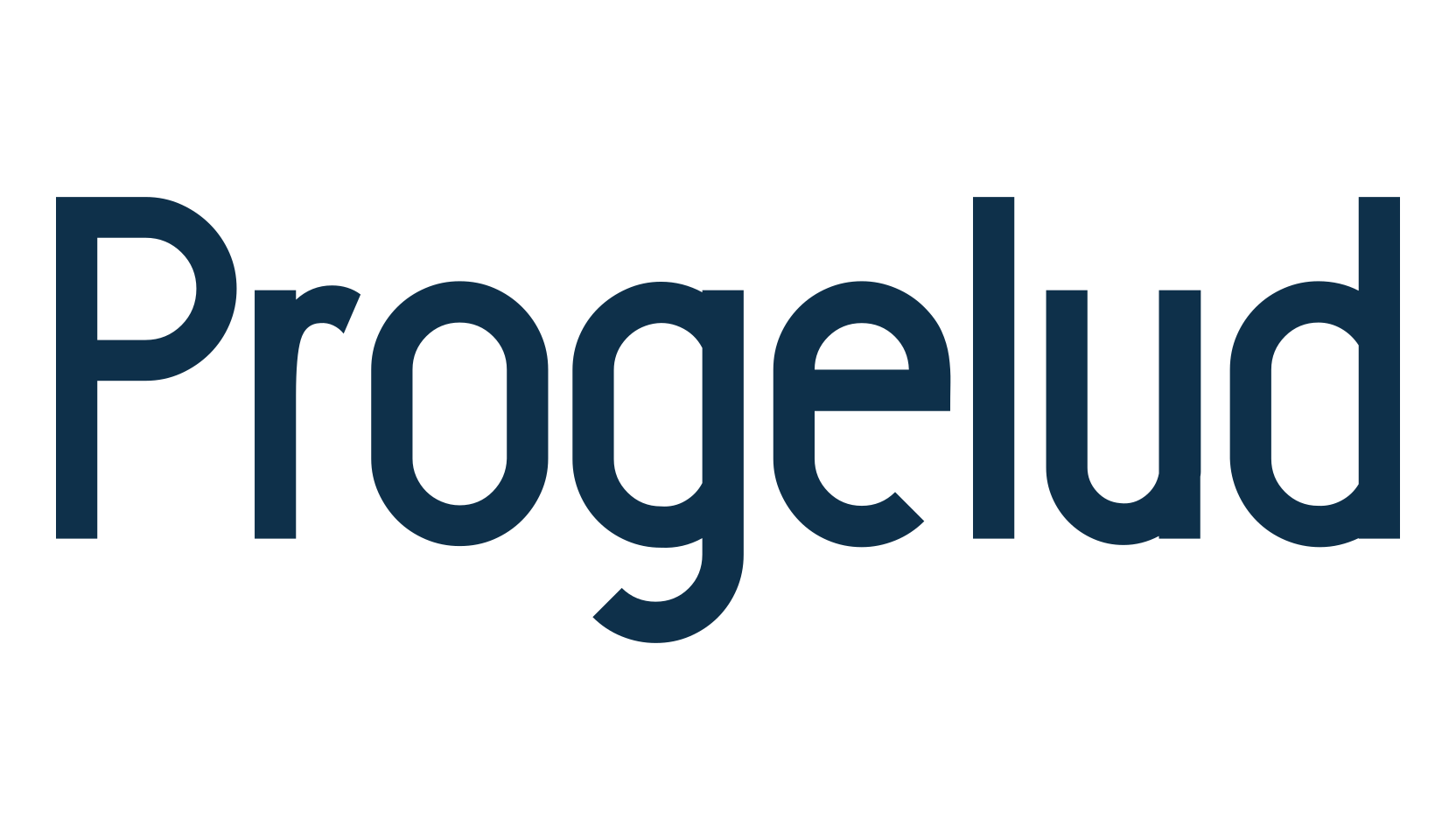 Progelud, sans serif font preview