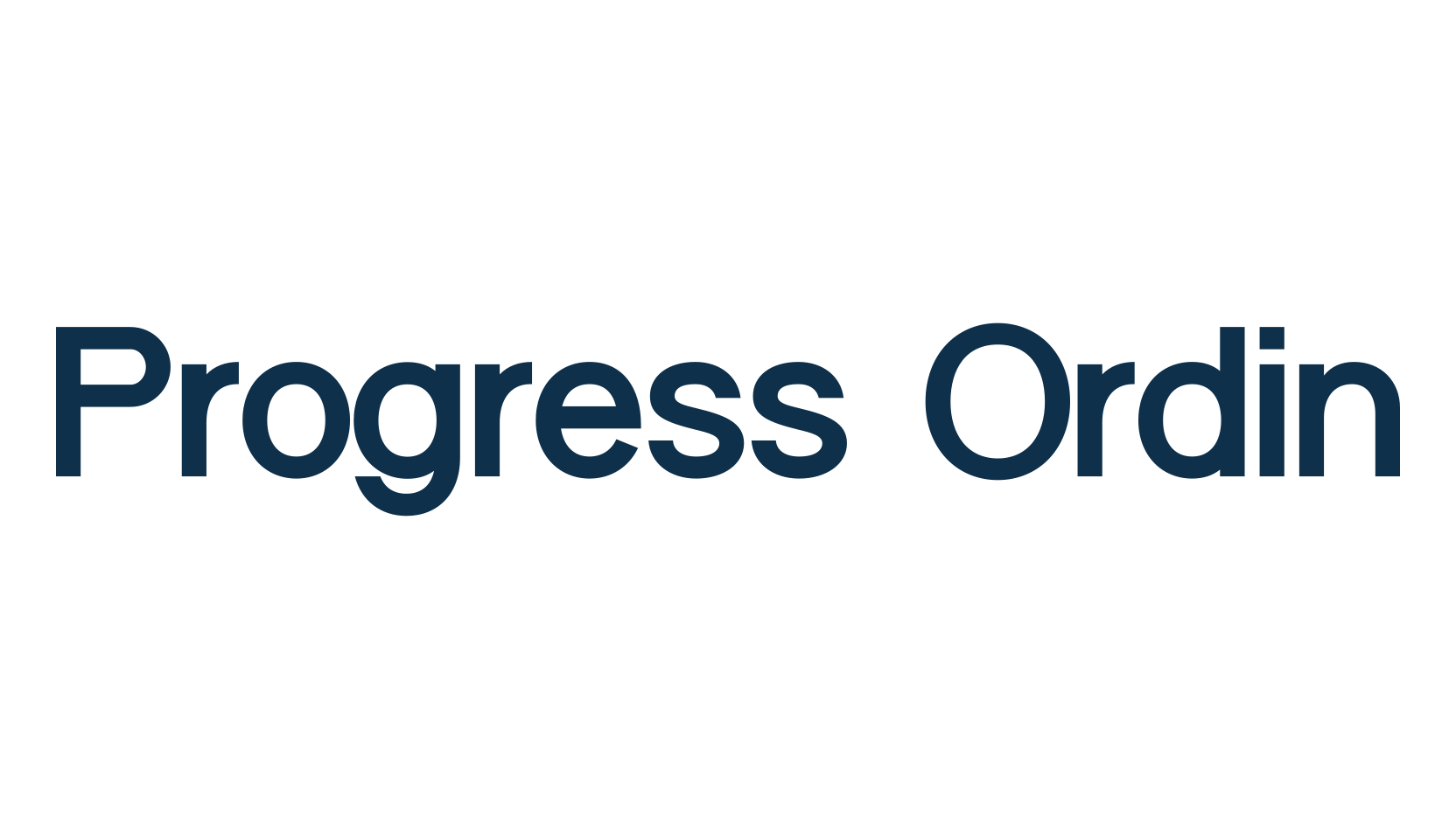 Progress Ordin, basic sans serif font preview