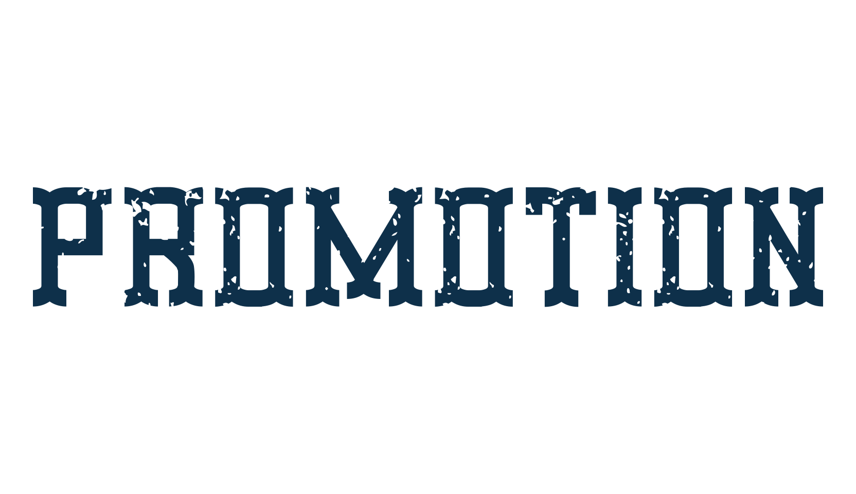 Promotion, western font preview