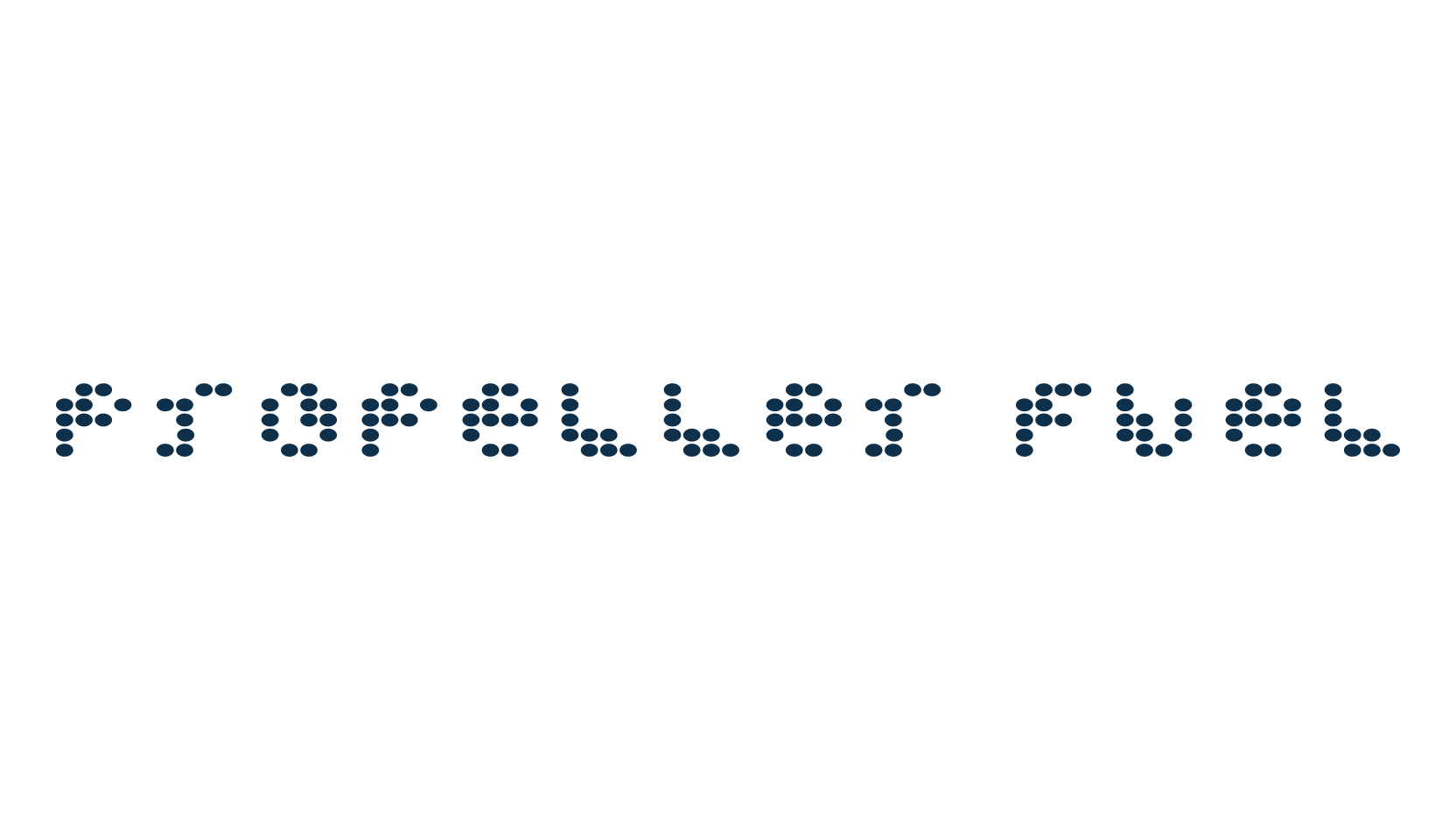 Propeller Fuel, lcd font preview