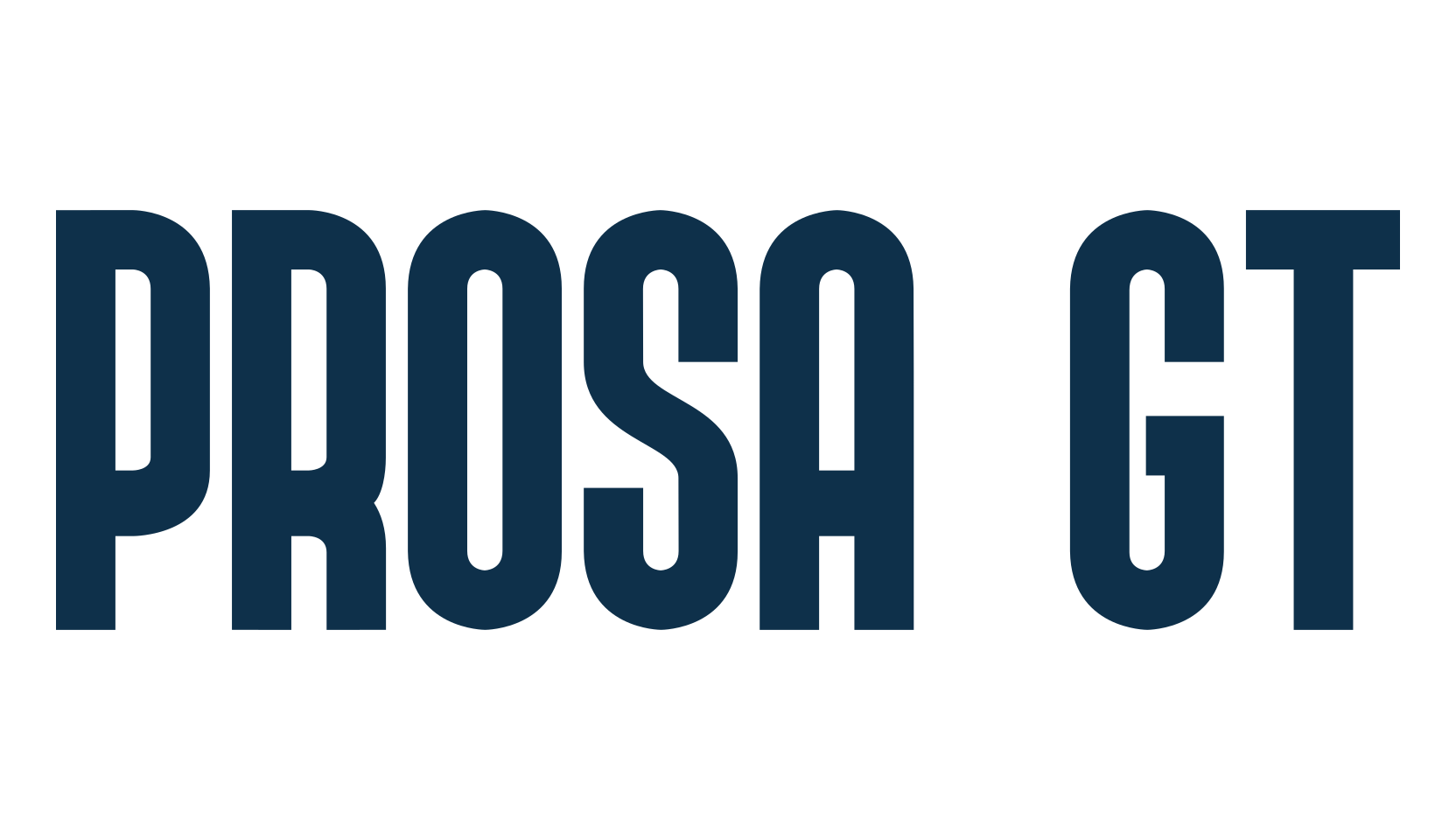 Prosa GT, sans serif font preview