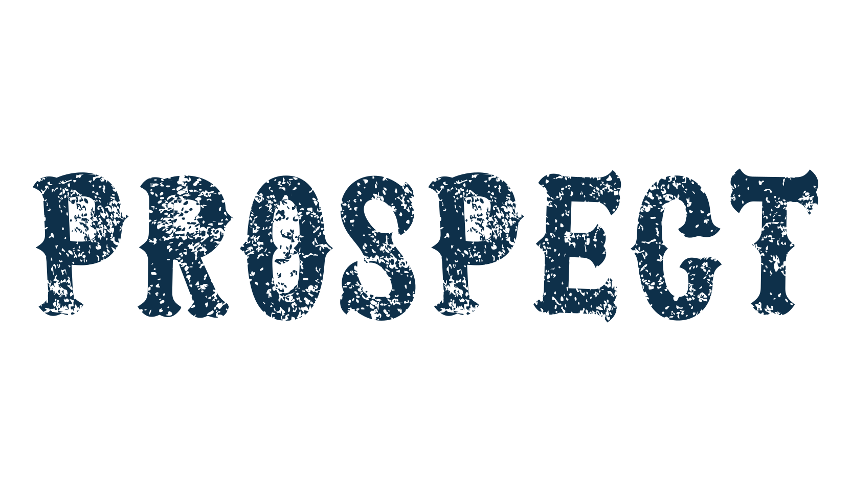 Prospect, fancy eroded decorative font preview