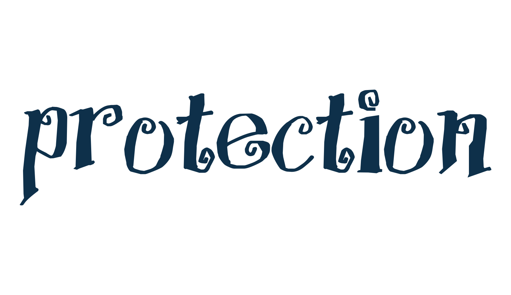 Protection, curly font preview