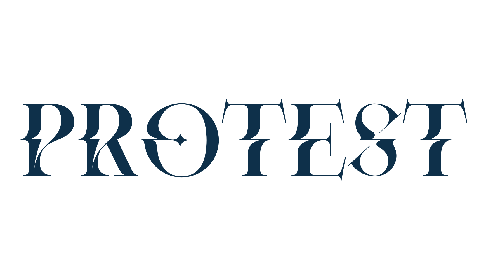 Protest, distorted font preview