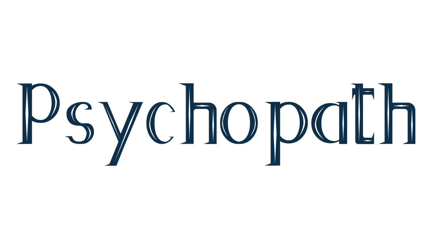 Psychopath, fancy decorative font preview