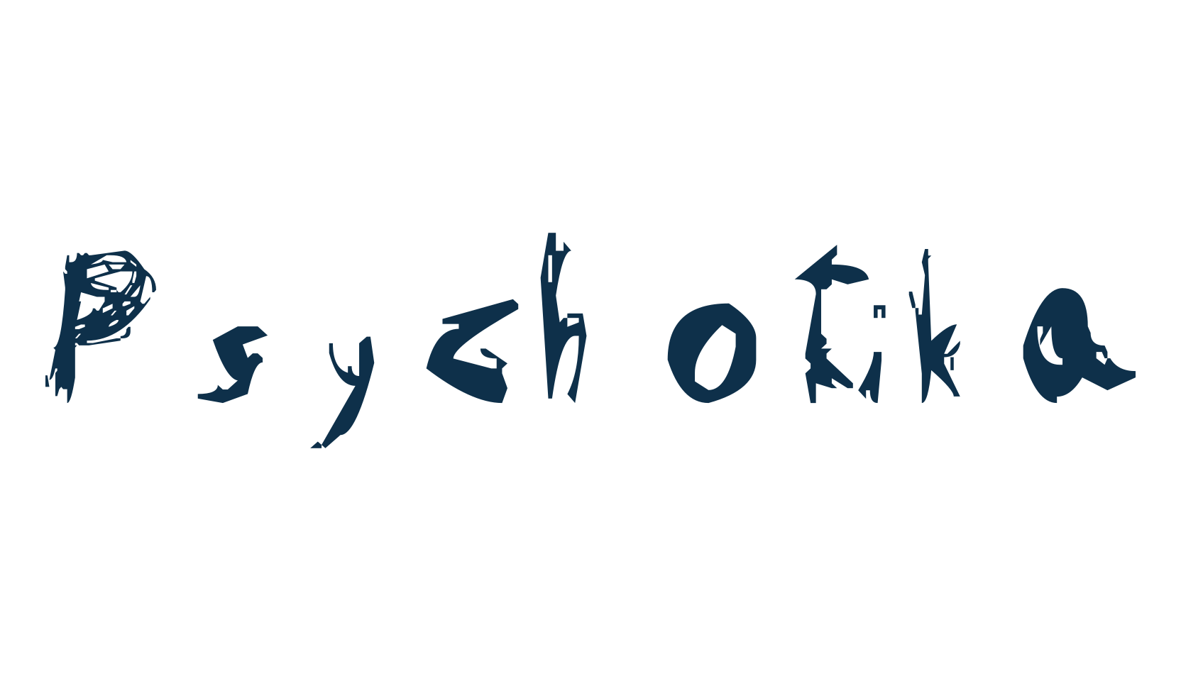 Psychotika, trash font preview