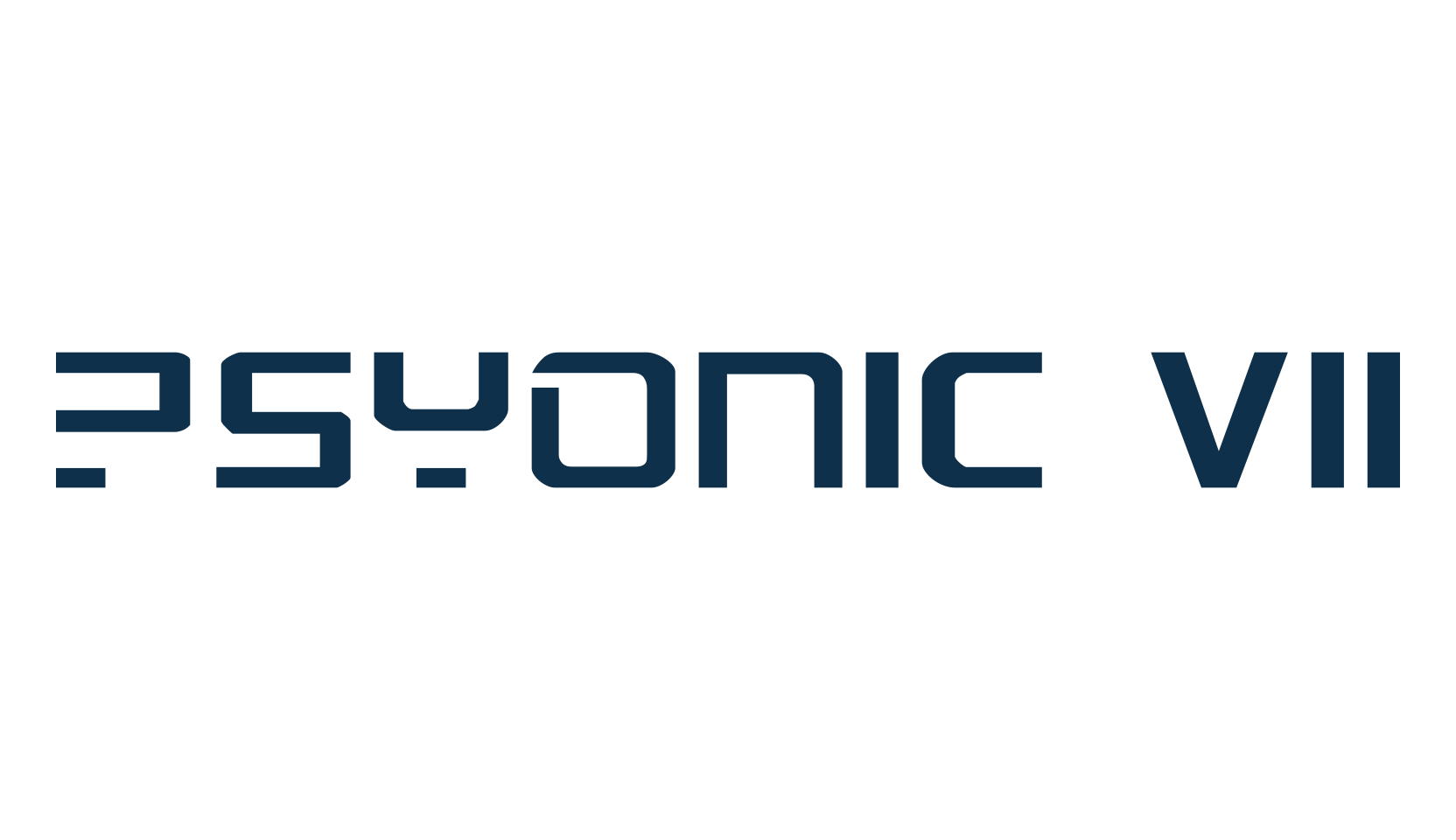 PsYonic VII, techno sci-fi font preview