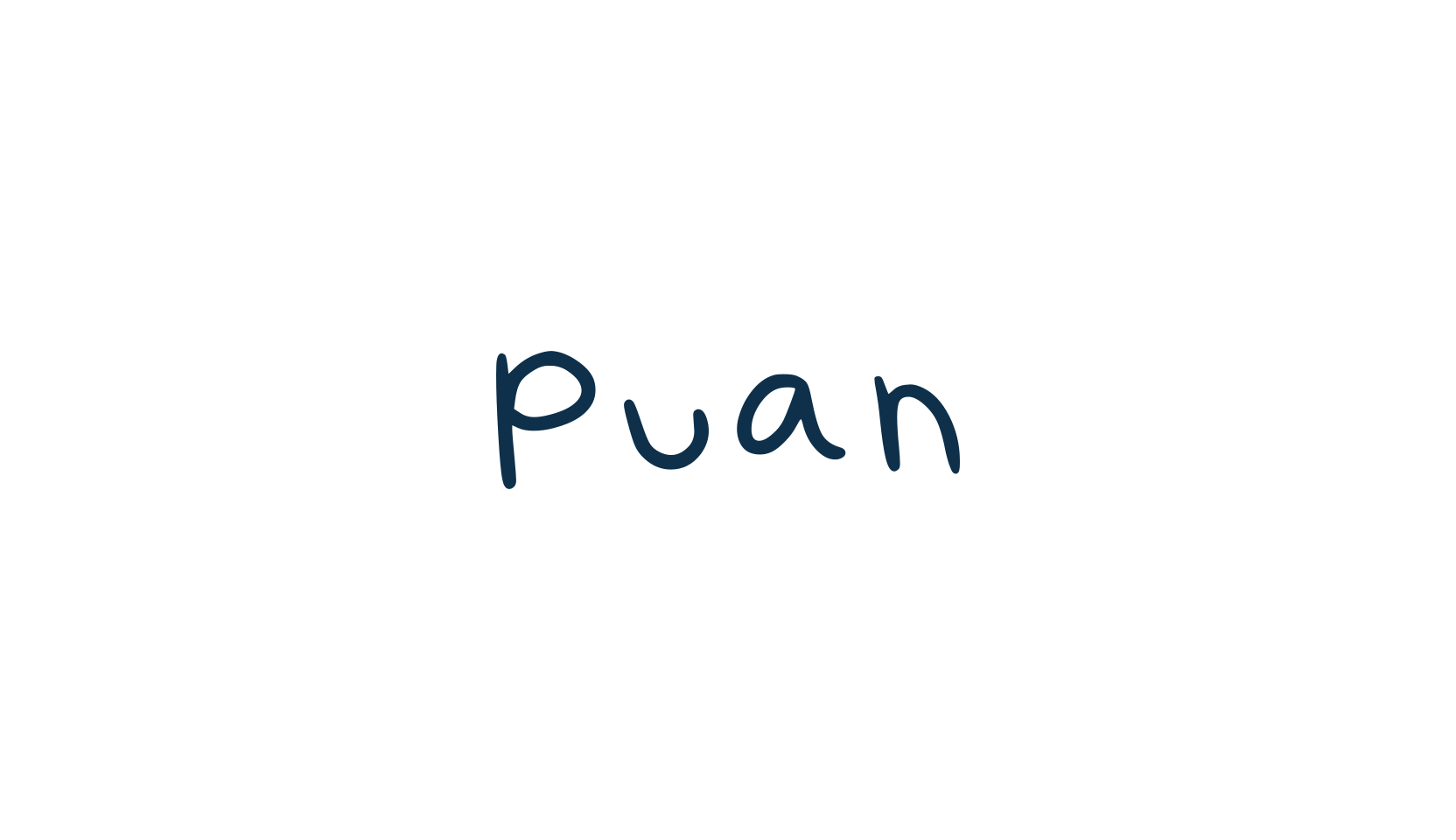 Puan, script handwritten fancy decorative calligraphy font preview