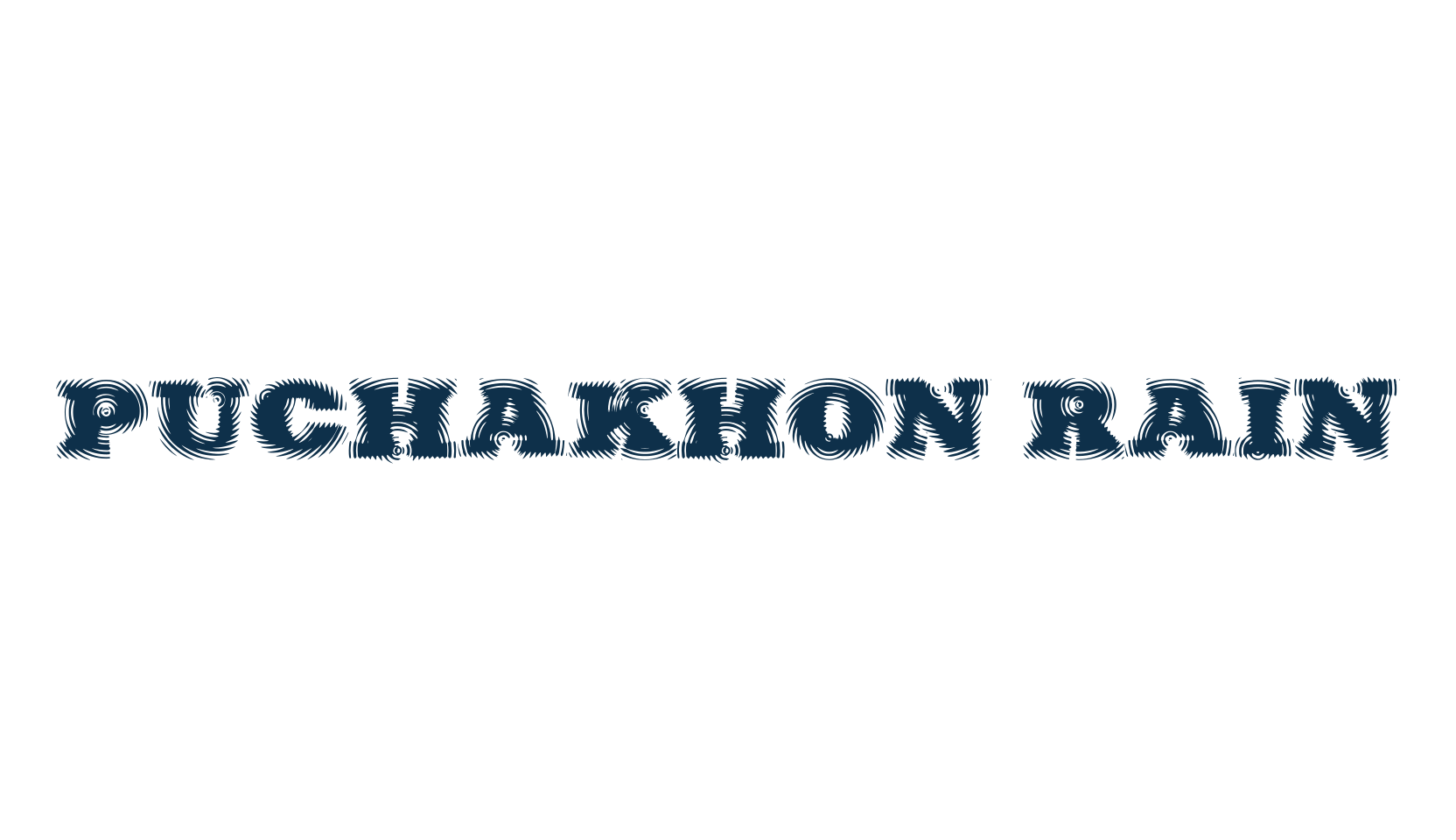 Puchakhon Rain, fancy decorative font preview