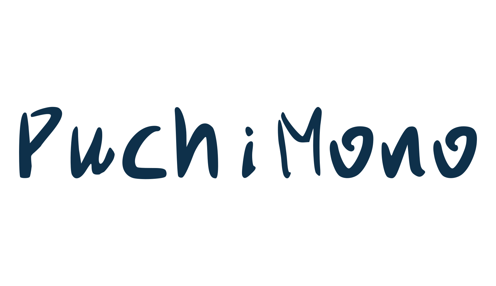 PuchiMono, script handwritten fancy decorative calligraphy font preview