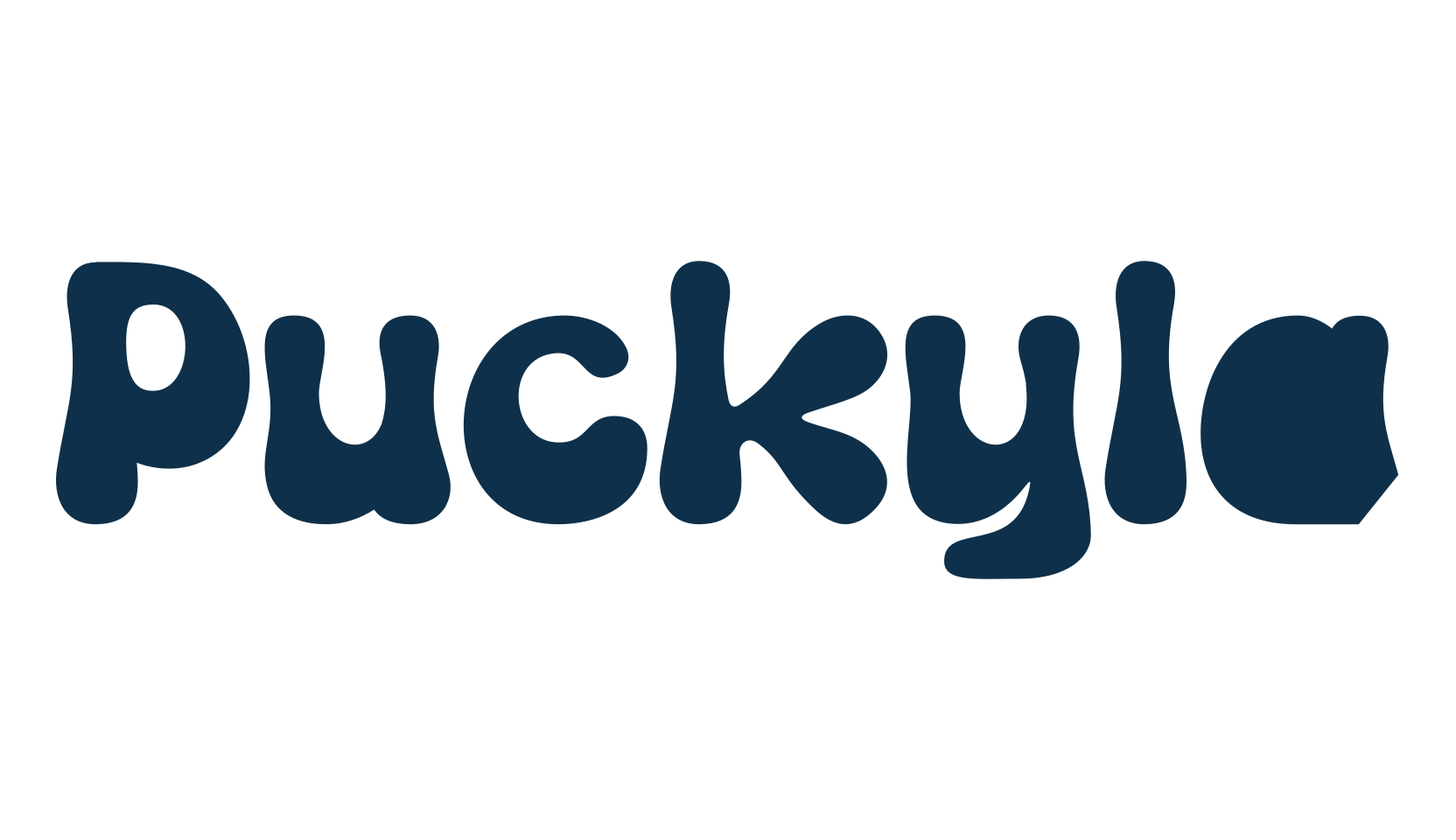 Puckyla, fancy groovy decorative font preview