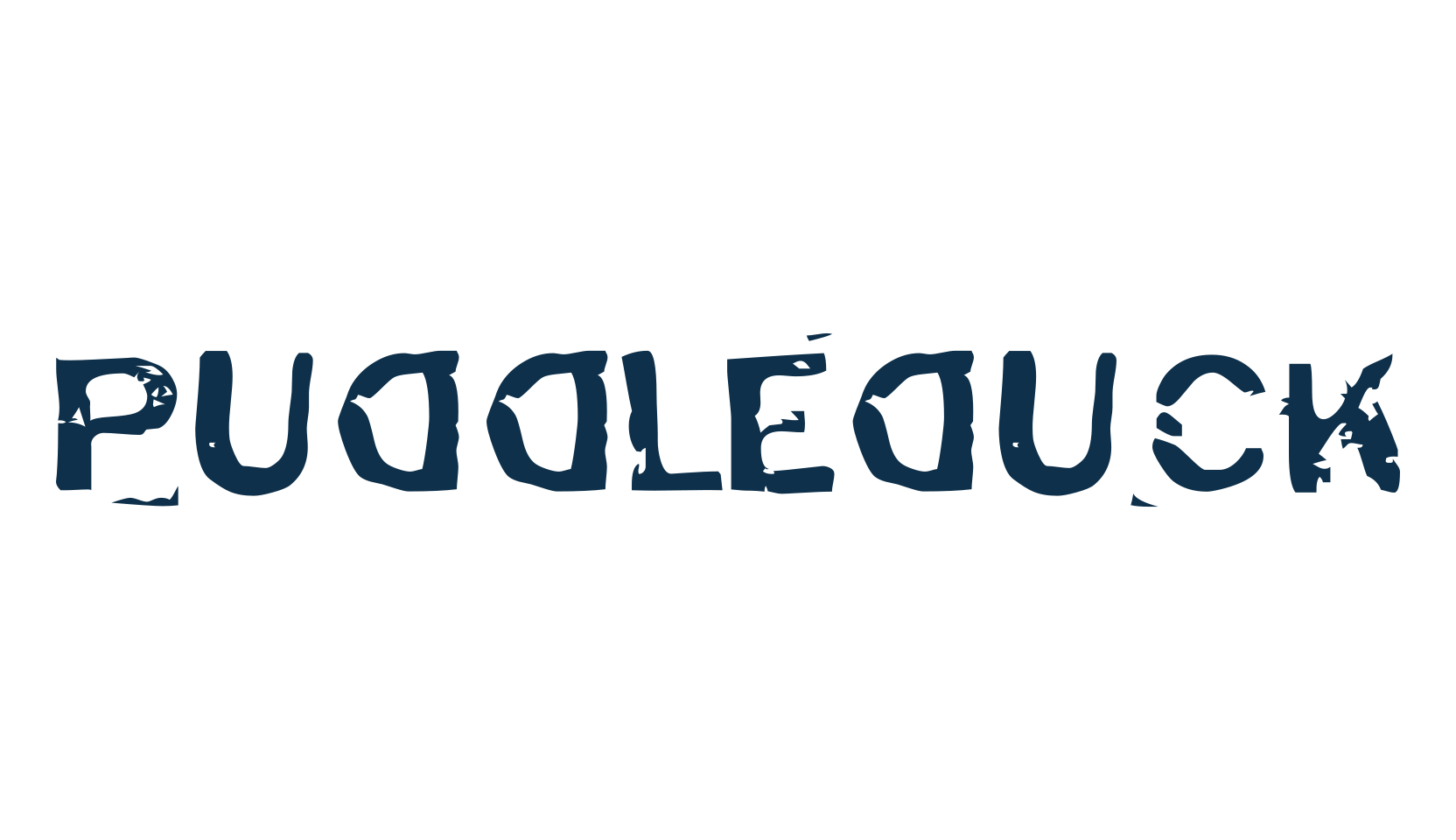 Puddleduck, fancy destroy decorative font preview