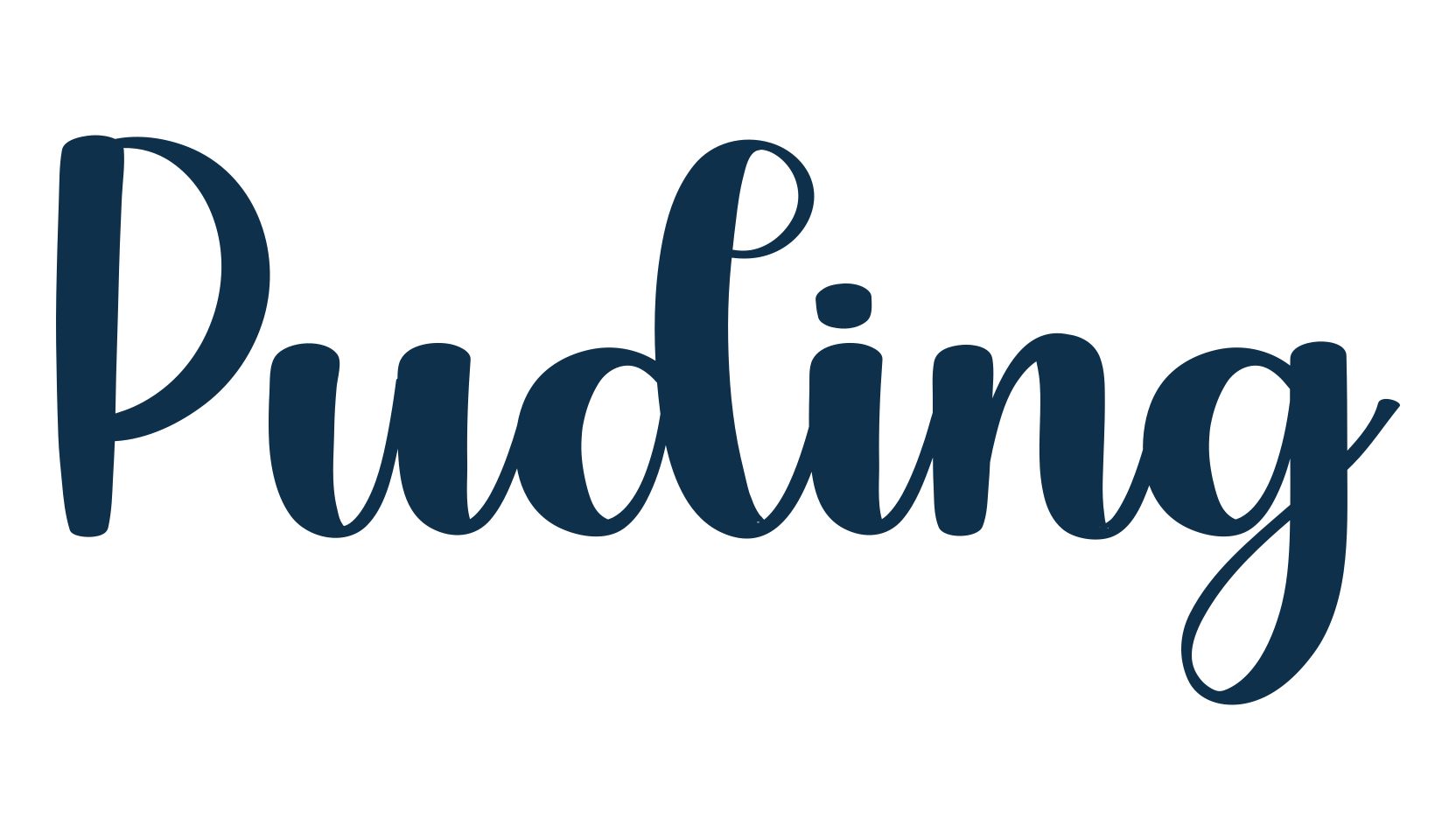 Puding, fancy decorative font preview