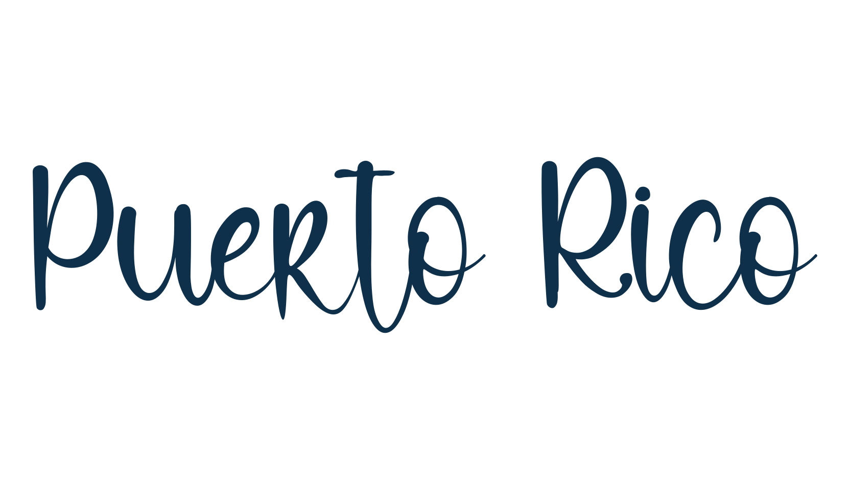 Puerto Rico, various font preview