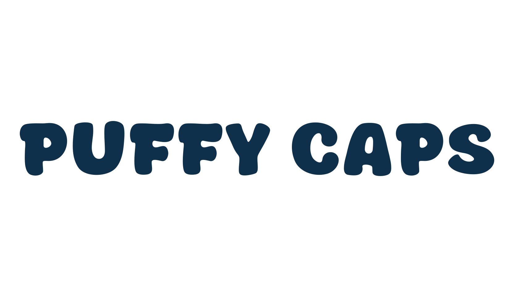 Puffy Caps, display market font preview