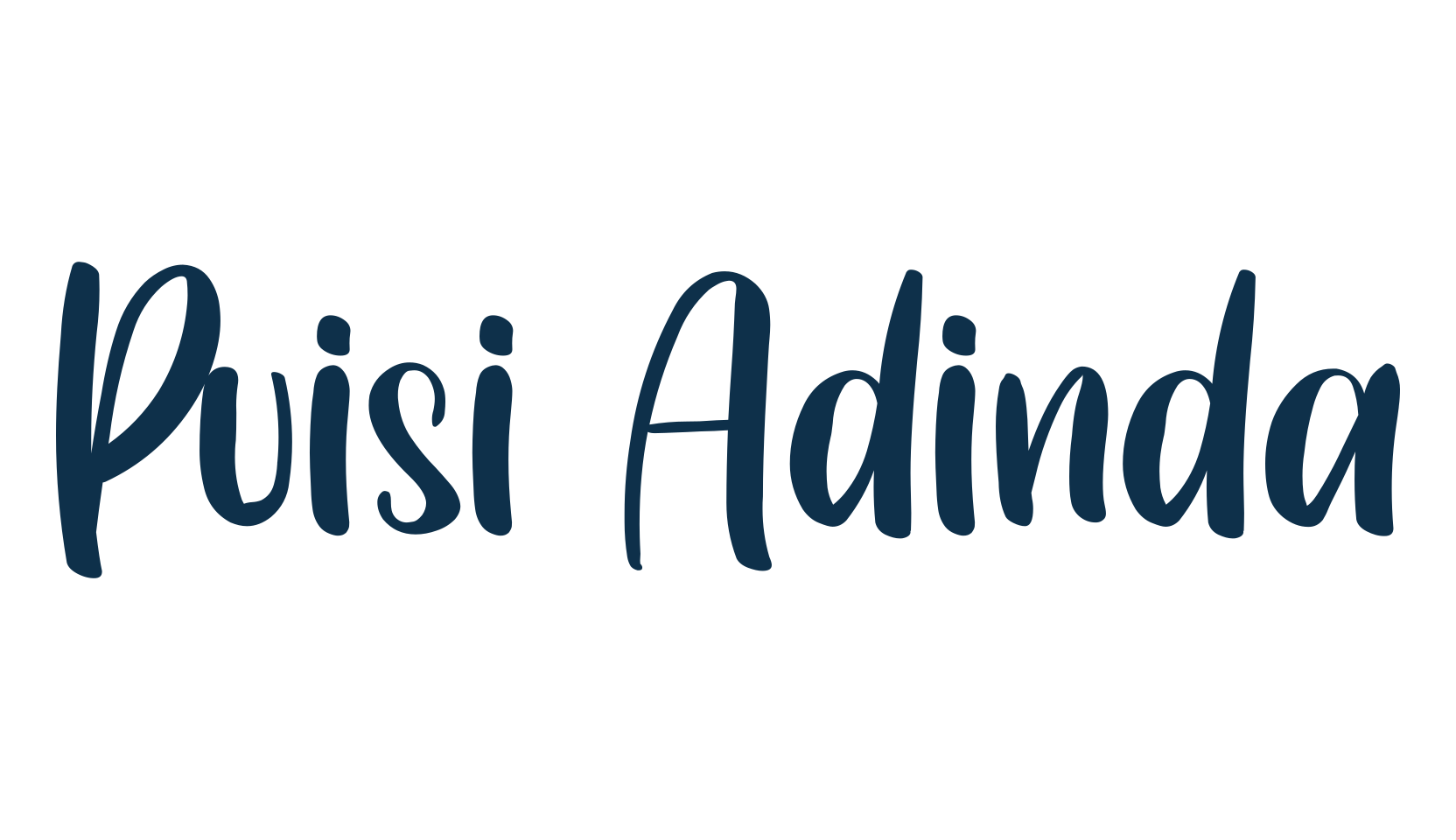 Puisi Adinda, fancy various decorative script calligraphy font preview