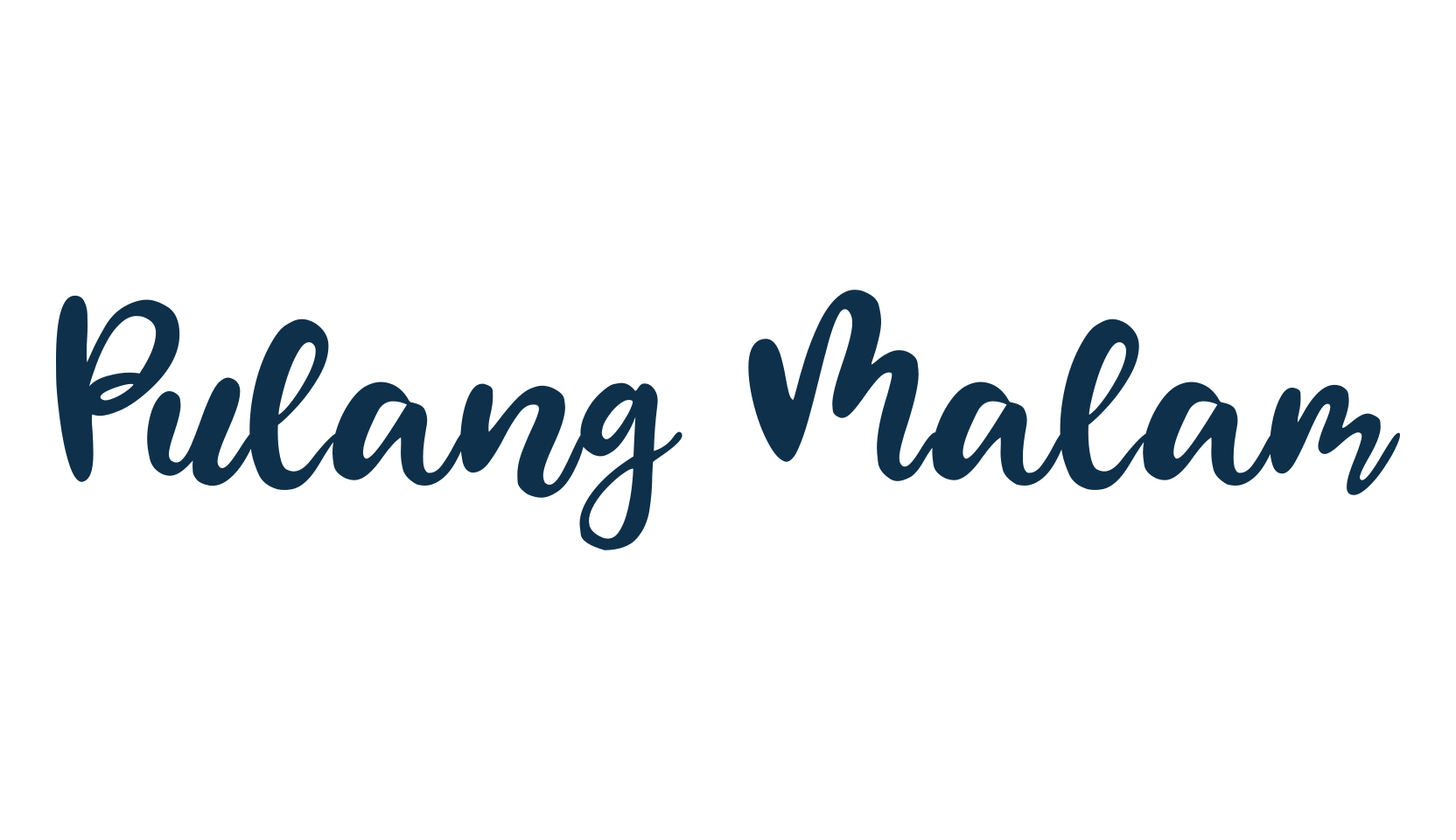 Pulang Malam, script calligraphy fancy decorative font preview