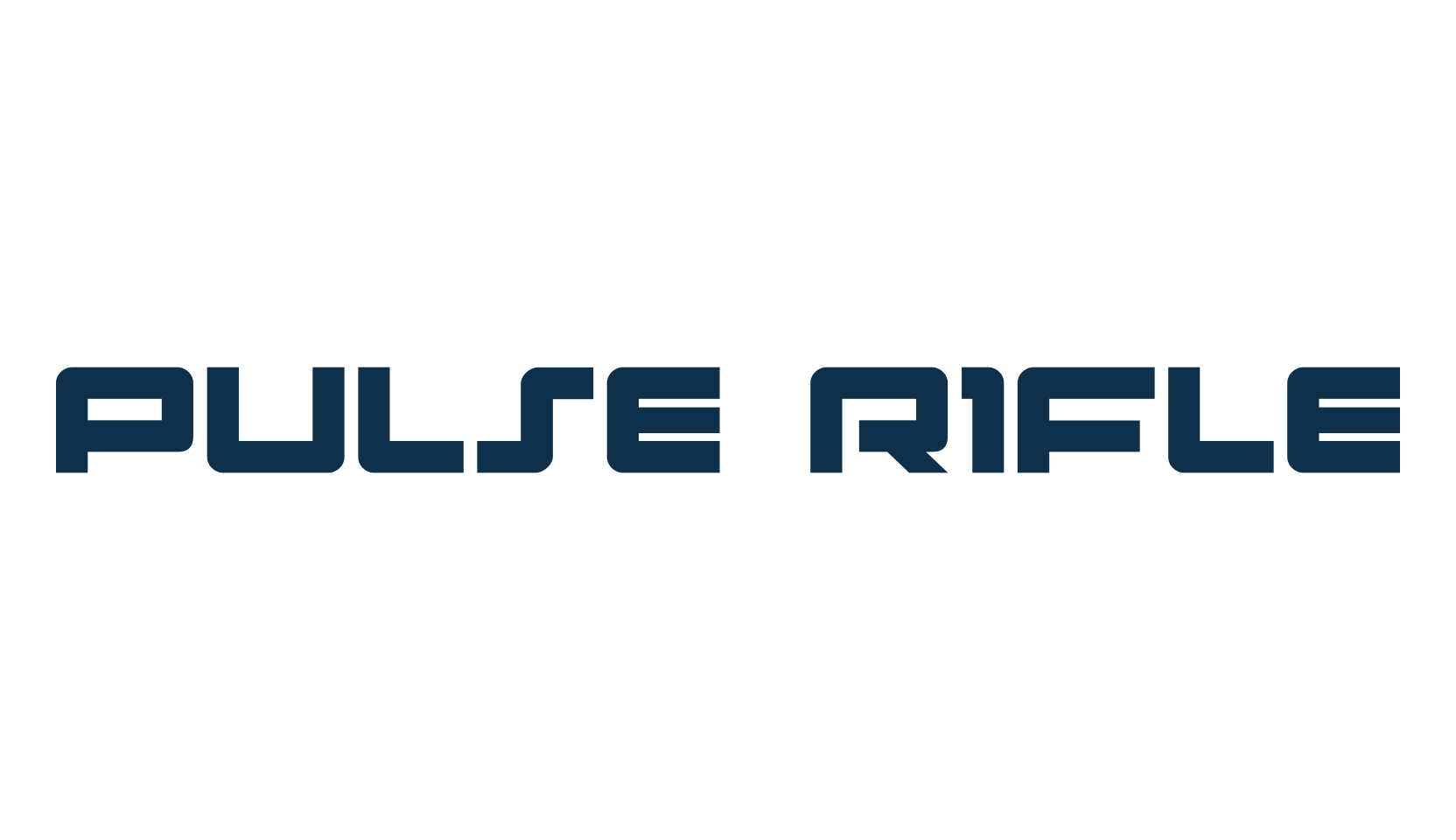 Pulse Rifle, techno sci-fi font preview