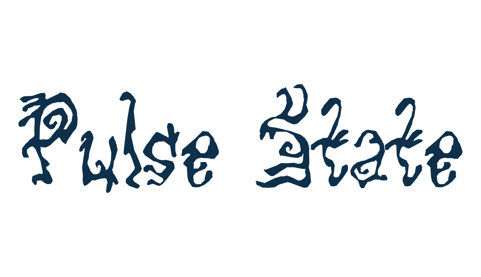 Pulse State, curly font preview