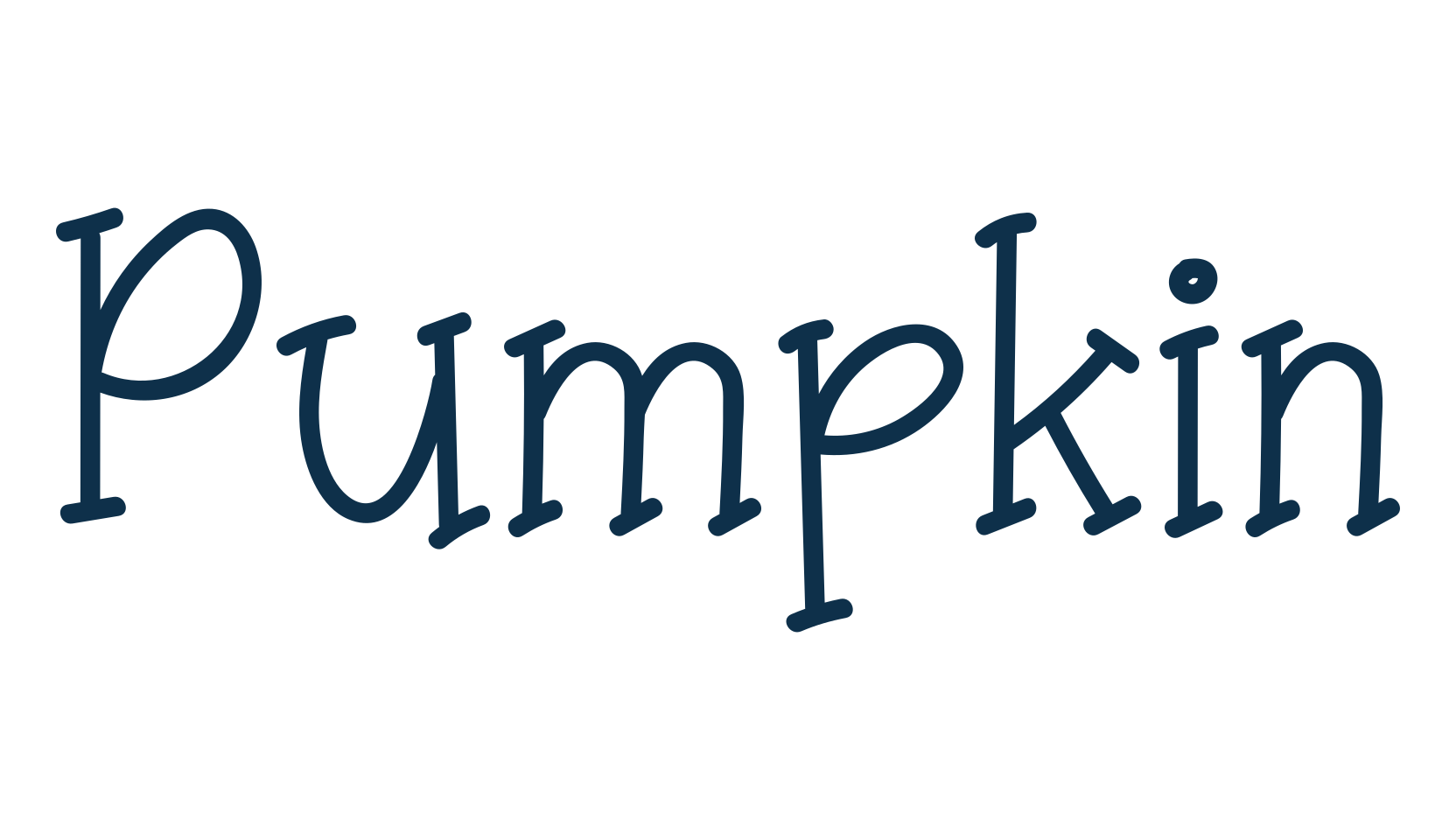 Pumpkin (pumpkin-3), fancy cartoon decorative font preview