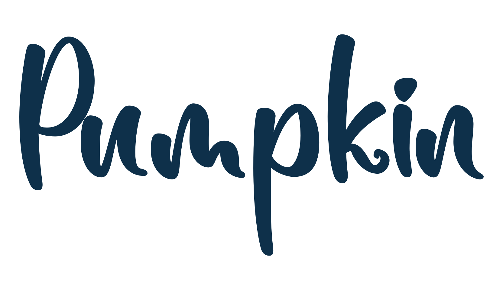 Pumpkin (pumpkin-5), handwriting font preview