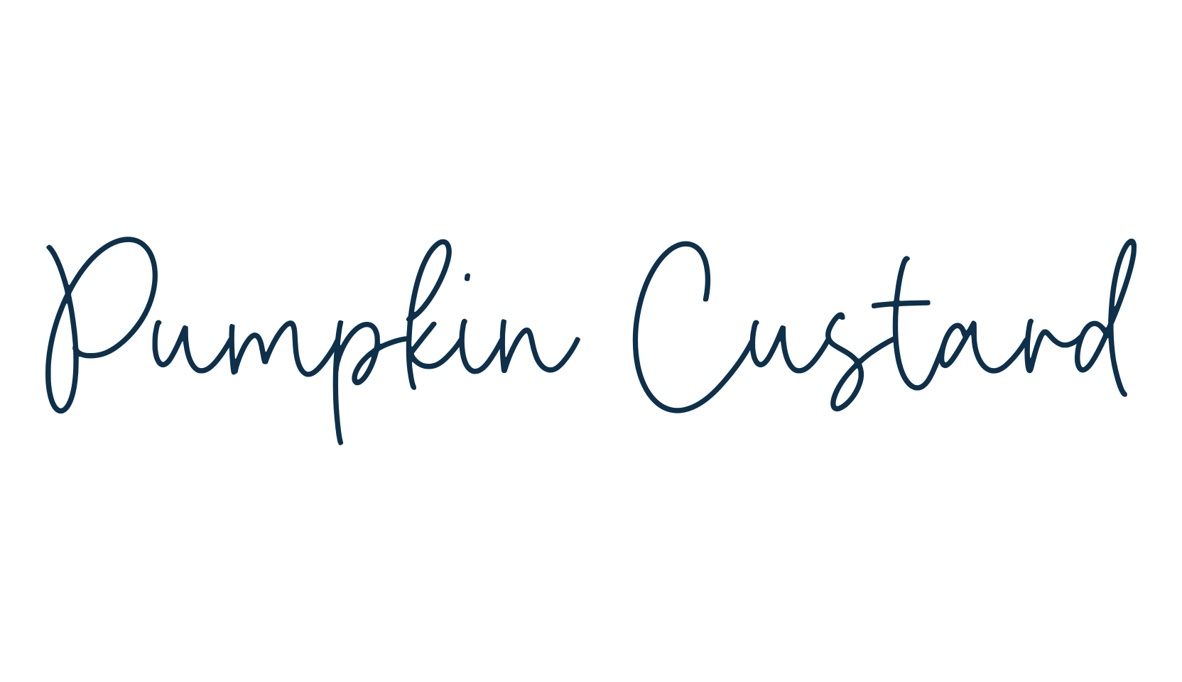Pumpkin Custard, script handwritten fancy decorative calligraphy font preview