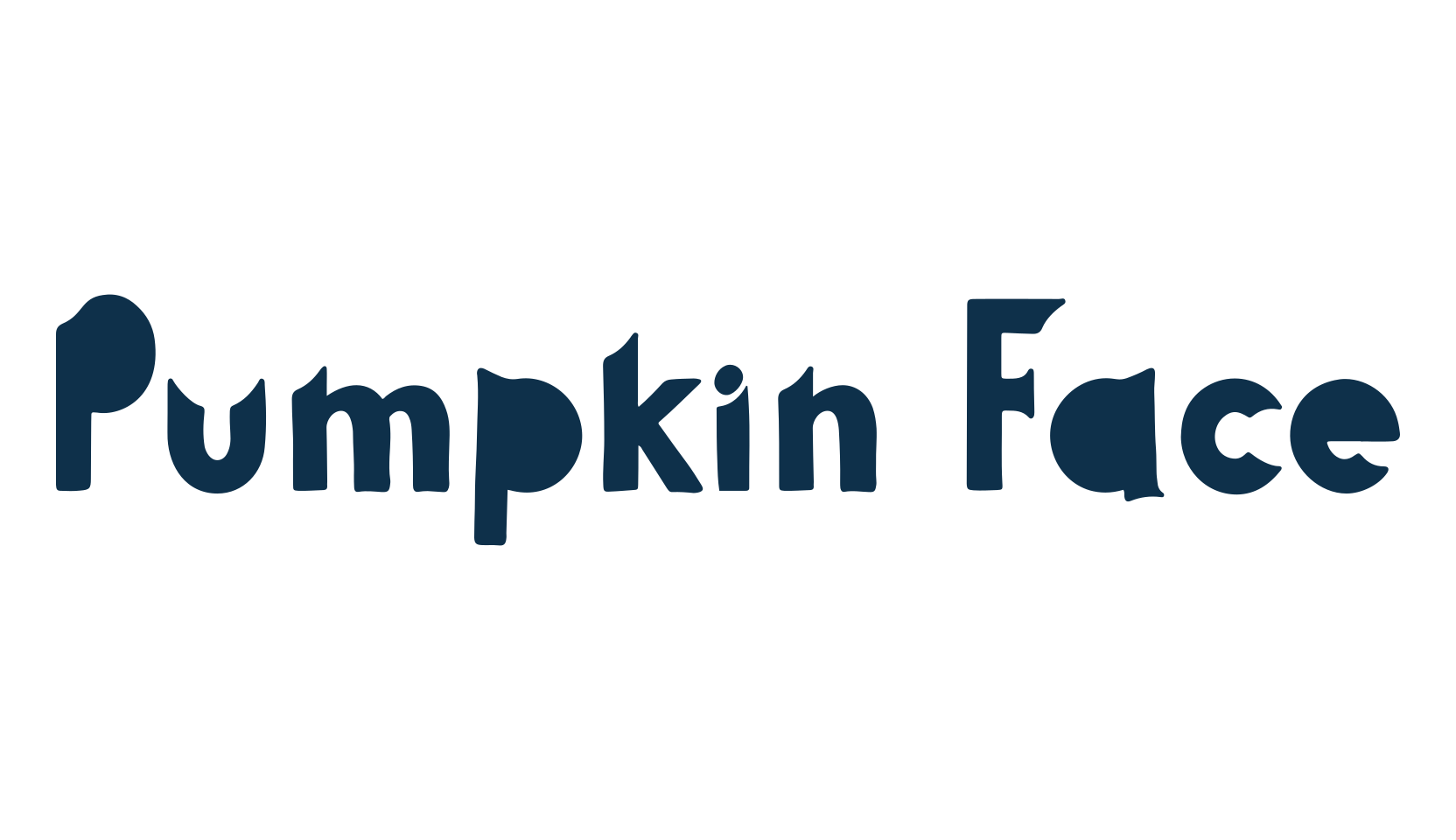 Pumpkin Face, display market font preview