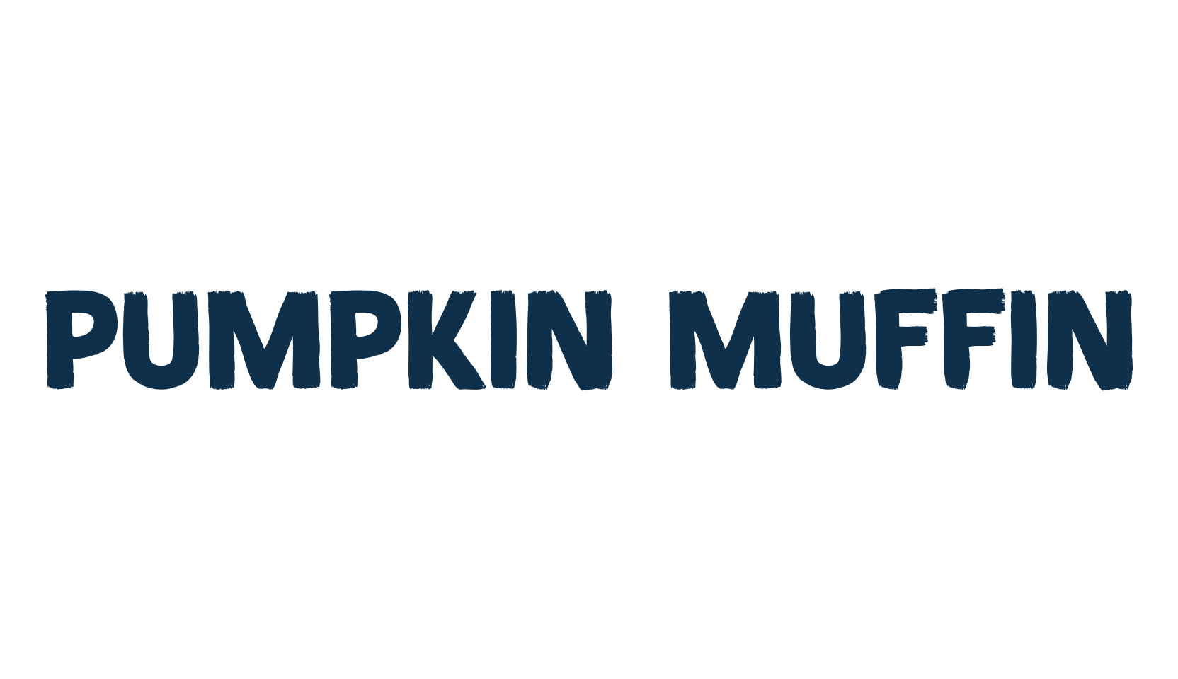 Pumpkin Muffin, script brush fancy decorative calligraphy font preview