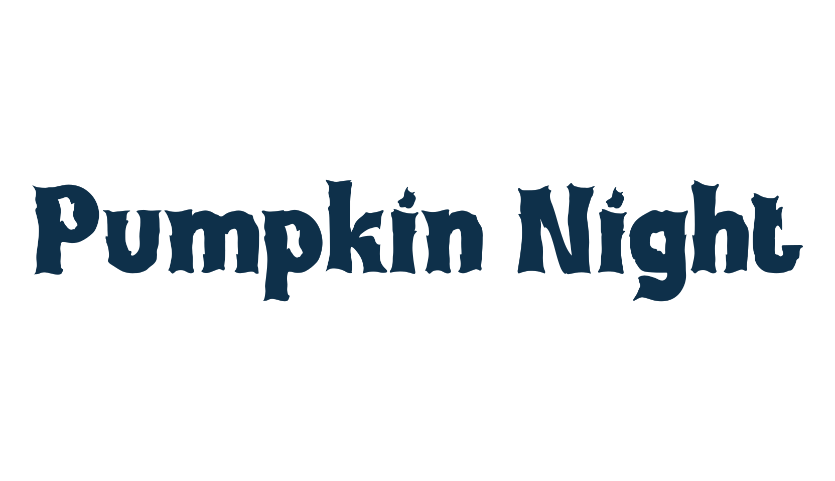 Pumpkin Night, display market font preview
