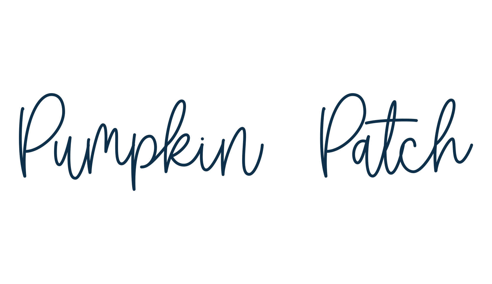 Pumpkin Patch, handwriting font preview