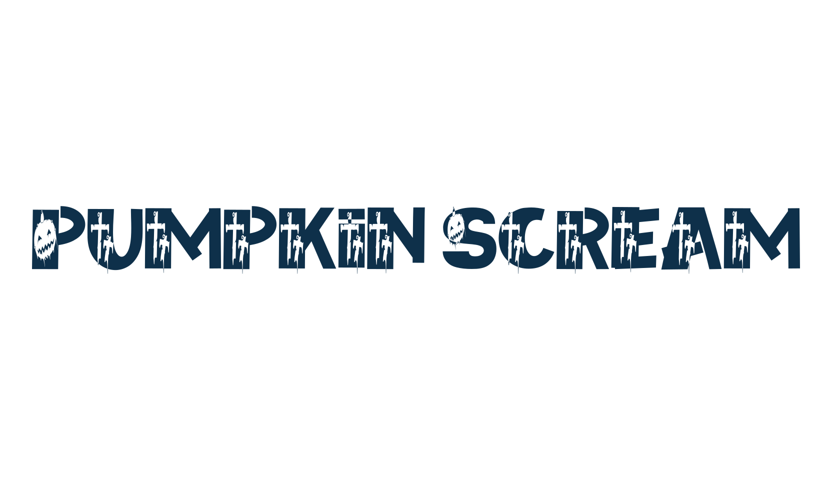 Pumpkin Scream, display market font preview