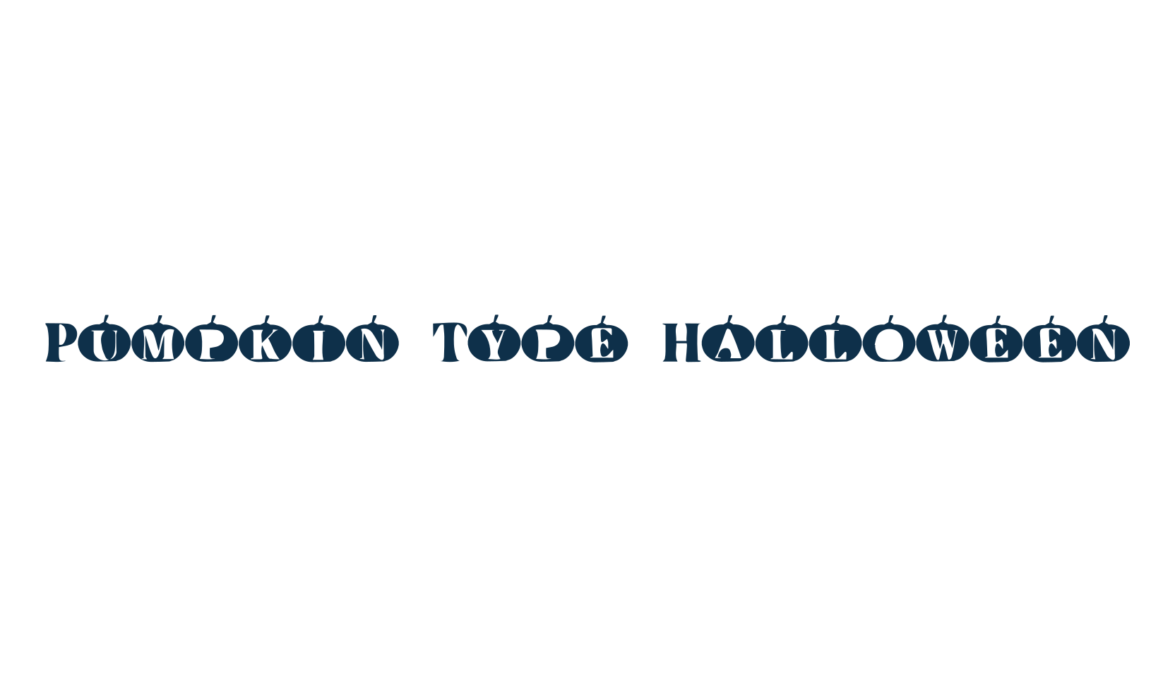 Pumpkin Type Halloween, fancy decorative font preview