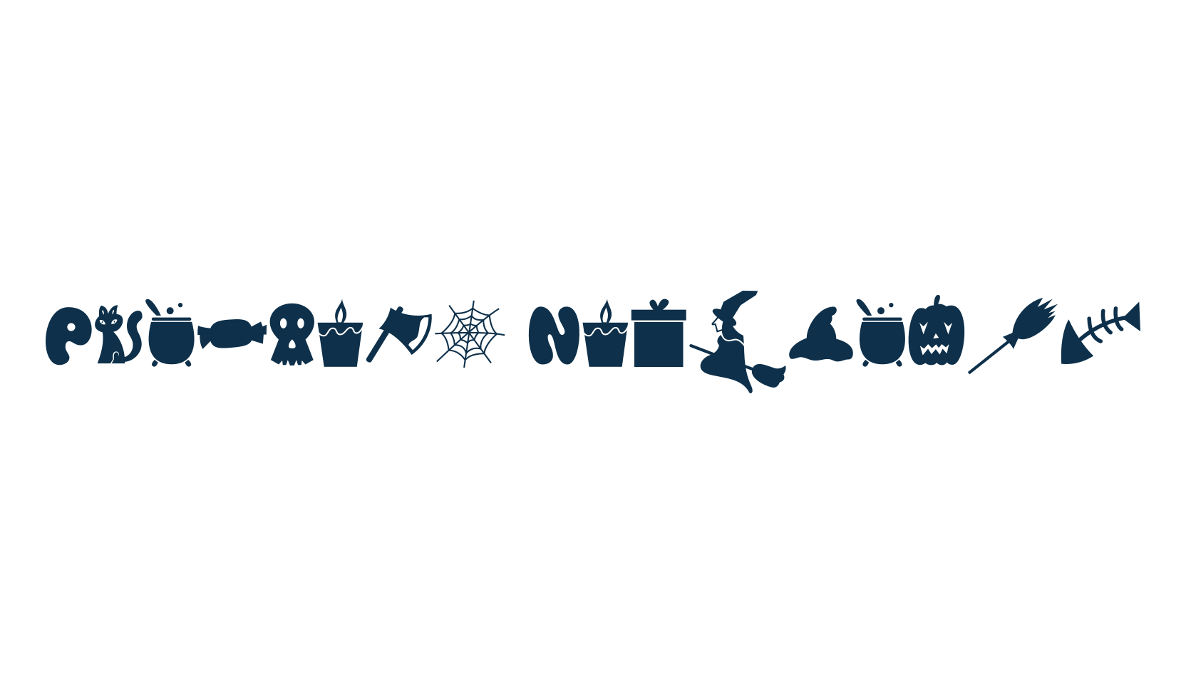 Pumpkins Nightmare, display market font preview