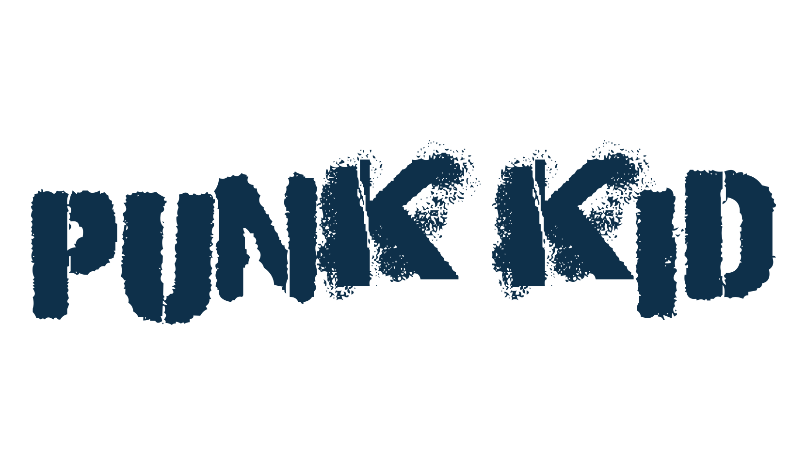 Punk Kid, fancy destroy decorative font preview