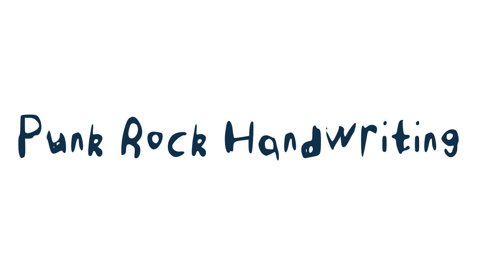 Punk Rock Handwriting, script trash fancy decorative calligraphy font preview