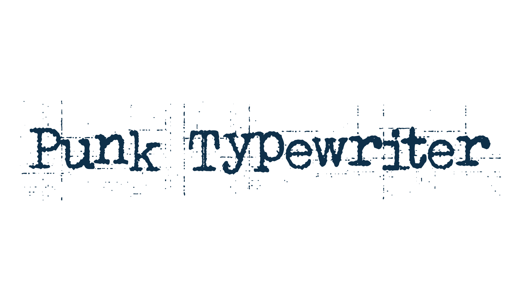 Punk Typewriter, typewriter font preview